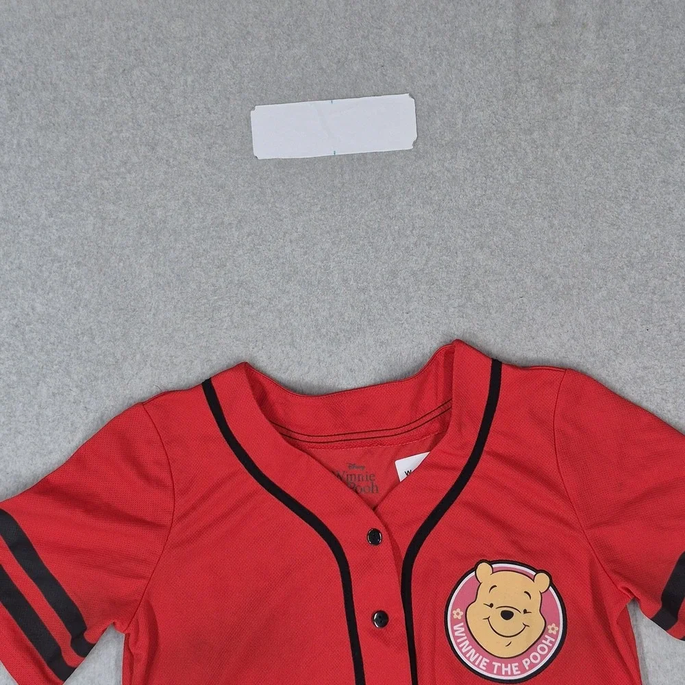 Disney Winnie The Pooh Junior Jersey XL Red Graphic Winnie The Baseball